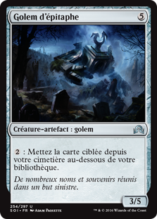 Golem d'épitaphe - Ténèbres sur Innistrad