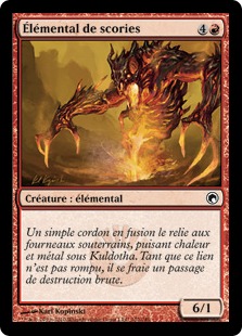 Élémental de scories - Cicatrices de Mirrodin