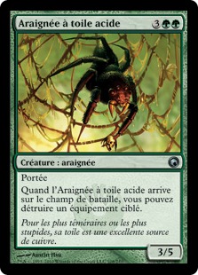 Araignée à toile acide - Cicatrices de Mirrodin