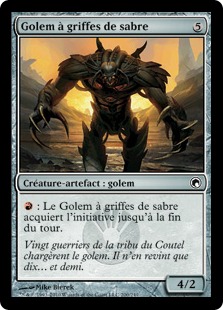 Golem à griffes de sabre - Cicatrices de Mirrodin