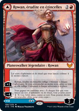 Rowan, érudite en étincelles // Will, érudit en gel - Strixhaven : l'Académie des Mages