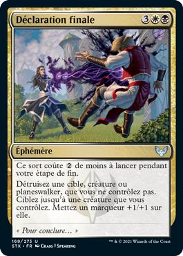 Déclaration finale - Strixhaven : l'Académie des Mages