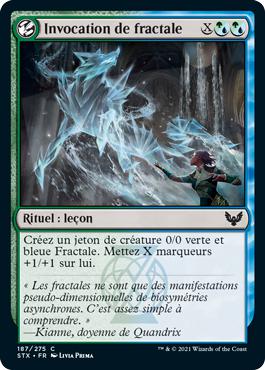 Invocation de fractale - Strixhaven : l'Académie des Mages