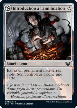 Introduction à l'annihilation - Strixhaven : l'Académie des Mages