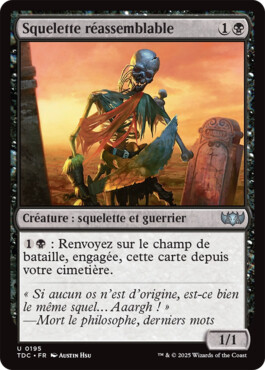 Squelette réassemblable - Tarkir : la tempête des dragons Commander