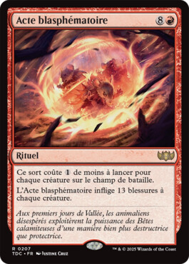 Acte blasphématoire - Tarkir : la tempête des dragons Commander