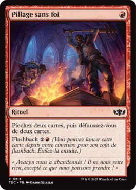 Pillage sans foi - Tarkir : la tempête des dragons Commander