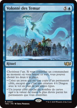 Volonté des Temur - Tarkir : la tempête des dragons Commander