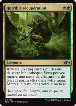 Horrible récupération - Tarkir : la tempête des dragons Commander