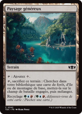 Paysage généreux - Tarkir : la tempête des dragons Commander