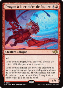 Dragon à la crinière de foudre - Tarkir : la tempête des dragons Commander