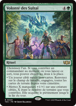 Volonté des Sultaï - Tarkir : la tempête des dragons Commander