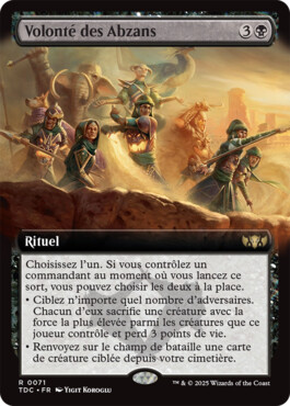 Volonté des Abzans - Tarkir : la tempête des dragons Commander