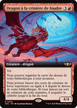 Dragon à la crinière de foudre - Tarkir : la tempête des dragons Commander