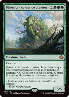 Béhémoth caveur de cratères - Tarkir : la tempête des dragons