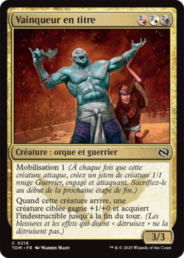 Vainqueur en titre - Tarkir : la tempête des dragons