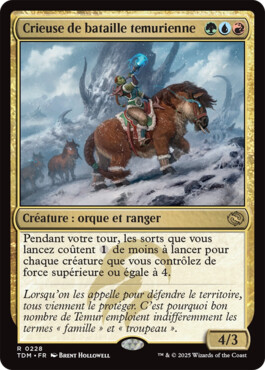 Crieuse de bataille temurienne - Tarkir : la tempête des dragons