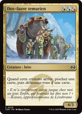 Dos-fauve temurien - Tarkir : la tempête des dragons