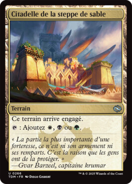 Citadelle de la steppe de sable - Tarkir : la tempête des dragons