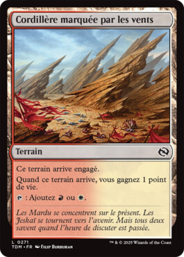 Cordillère marquée par les vents - Tarkir : la tempête des dragons