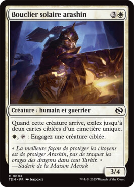Bouclier solaire arashin - Tarkir : la tempête des dragons