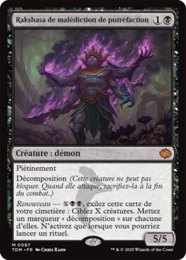Rakshasa de malédiction de putréfaction - Tarkir : la tempête des dragons