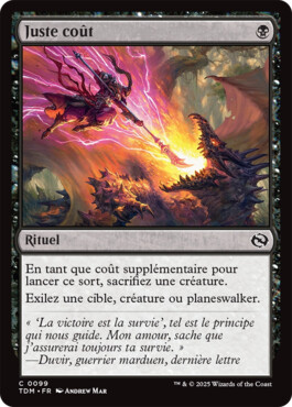 Juste coût - Tarkir : la tempête des dragons