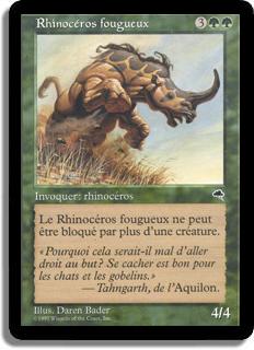 Rhinocéros fougueux - Tempête