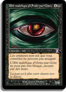 Œil maléfique d'Orms-par-Gore - Spirale Temporelle (cartes décalées dans le temps)