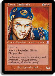 Ehron l'Implacable - Spirale Temporelle (cartes décalées dans le temps)