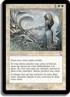 Renouvellement perpétuel - Spirale Temporelle (cartes décalées dans le temps)