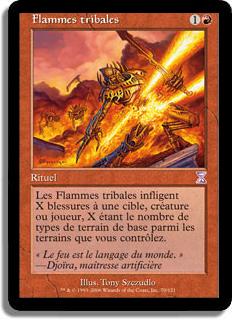 Flammes tribales - Spirale Temporelle (cartes décalées dans le temps)