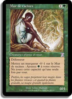 Mur de racines - Spirale Temporelle (cartes décalées dans le temps)