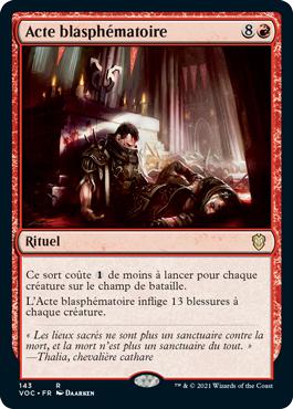 Acte blasphématoire - Innistrad : noce écarlate Commander