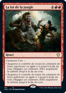 La loi de la jungle - Innistrad : noce écarlate Commander