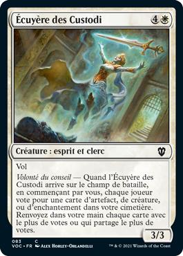 Écuyère des Custodi - Innistrad : noce écarlate Commander