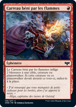 Carreau béni par les flammes - Innistrad : noce écarlate