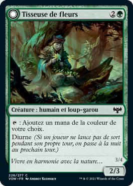 Tisseuse de fleurs -> Loup-garou fleuri - Innistrad : noce écarlate