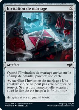 Invitation de mariage - Innistrad : noce écarlate