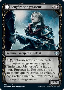 Écuyère sangvasseur -> Chevalière sangvasseur - Innistrad : noce écarlate