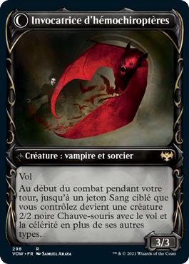 Invocatrice d'hémochiroptères - Innistrad : noce écarlate