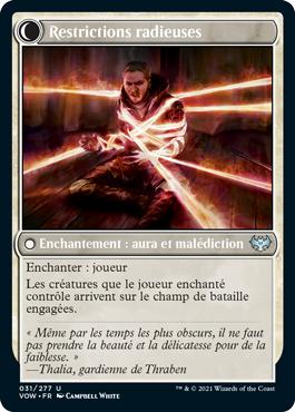 Restrictions radieuses - Innistrad : noce écarlate