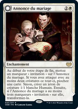 Annonce du mariage -> Festivités du mariage - Innistrad : noce écarlate