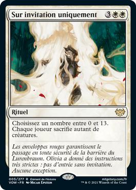 Sur invitation uniquement - Innistrad : noce écarlate