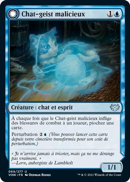 Chat-geist malicieux -> Curiosité féline - Innistrad : noce écarlate