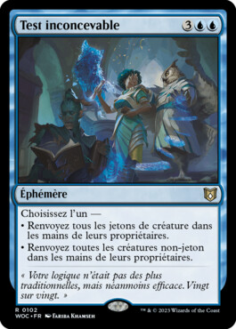 Test inconcevable - Les friches d'Eldraine Commander