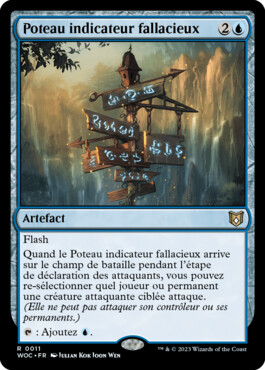 Poteau indicateur fallacieux - Les friches d'Eldraine Commander