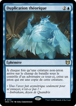 Duplication théorique - Les friches d'Eldraine Commander