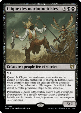 Clique des marionnettistes - Les friches d'Eldraine Commander