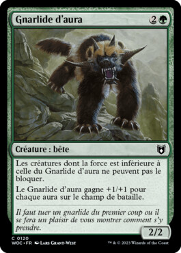 Gnarlide d'aura - Les friches d'Eldraine Commander